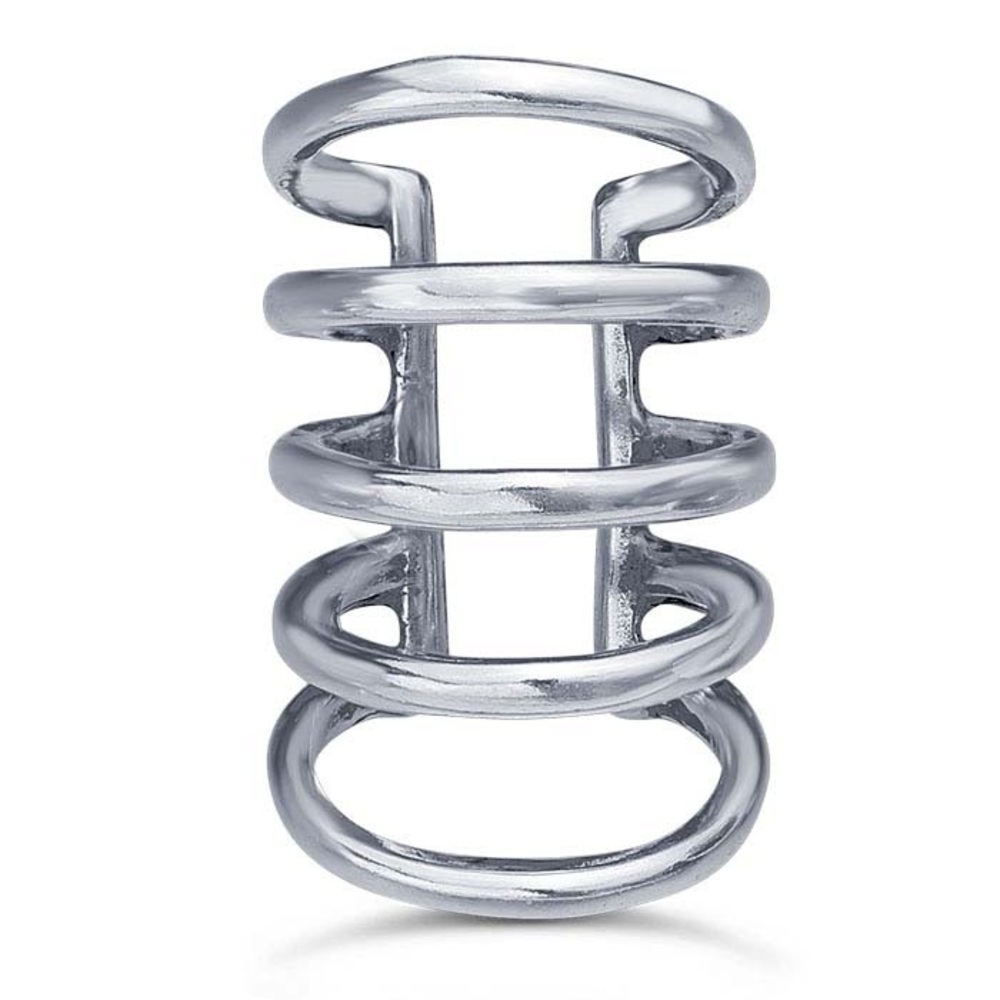 Sterling Silver Five-Row Ear Cuff - image 1